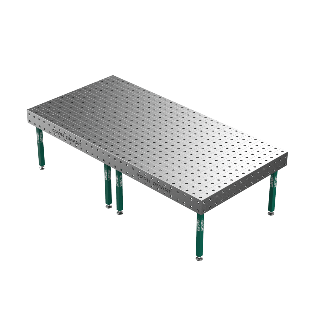 Stół Spawalniczy GPPH SMART 15 mm na stopach 3000x1480 mm fi28 mm siatka 100x100 mm
