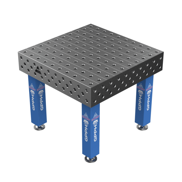 Stół Spawalniczy EXPERT na stopach 1000x1000 mm fi28 mm siatka 100x100 mm