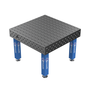 Hegesztőasztal EXPERT Méret - 1200x1200mm, Rács - 100x100mm, Rendszer - Φ28, Lábak - talpakon