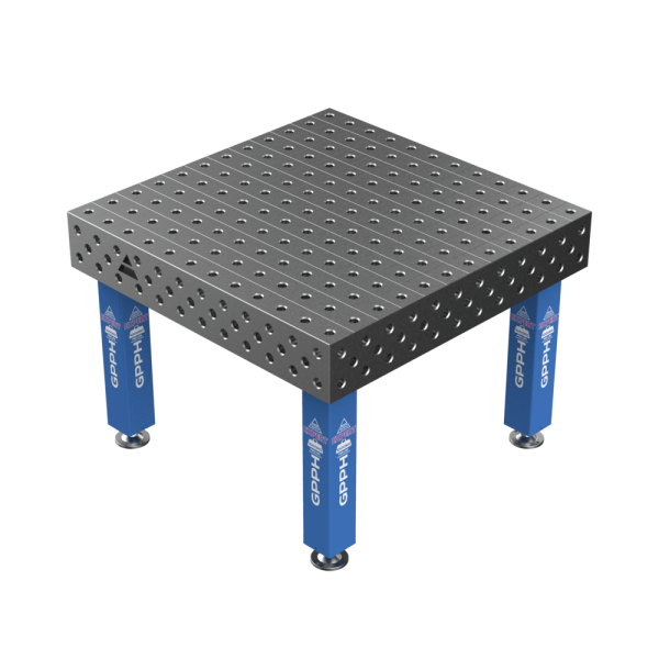 Stół Spawalniczy EXPERT na stopach 1200x1200 mm fi28 mm siatka 100x100 mm