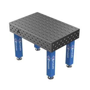 Schweißtisch EXPERT Größe - 1200x800mm, Raster - 100x100mm, System - Φ28, Beine - auf Füßen
