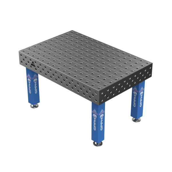 Stół Spawalniczy EXPERT na stopach 1500x1000 mm fi28 mm siatka 100x100 mm