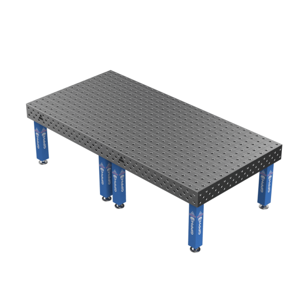 Stół Spawalniczy EXPERT na stopach 3000x1480 mm fi28 mm siatka 100x100 mm