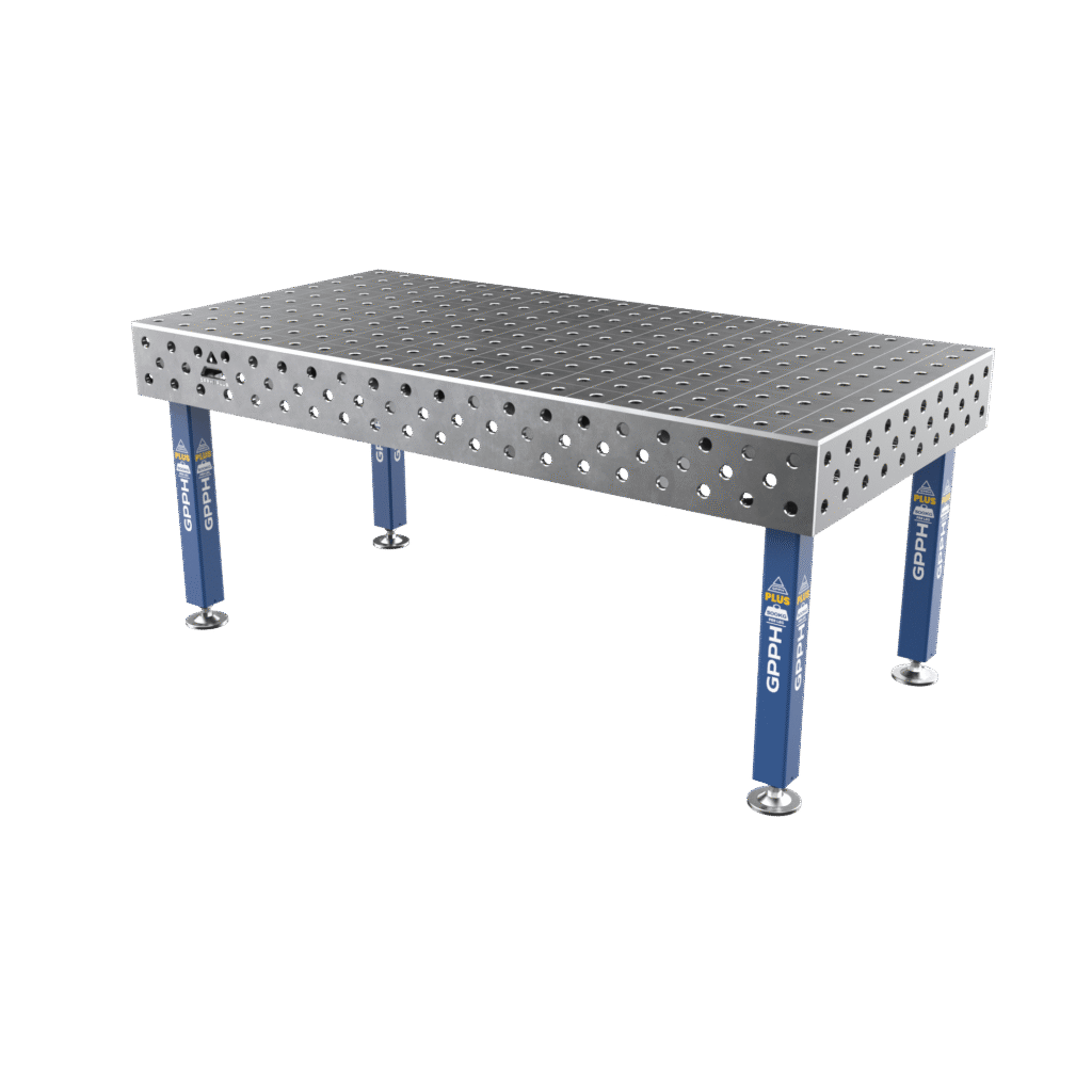 Zavarivački stol PLUS Mreža - 100x100mm, Sustav - Φ28, Dimenzija - 2000x1000mm, Noge - Na nogama