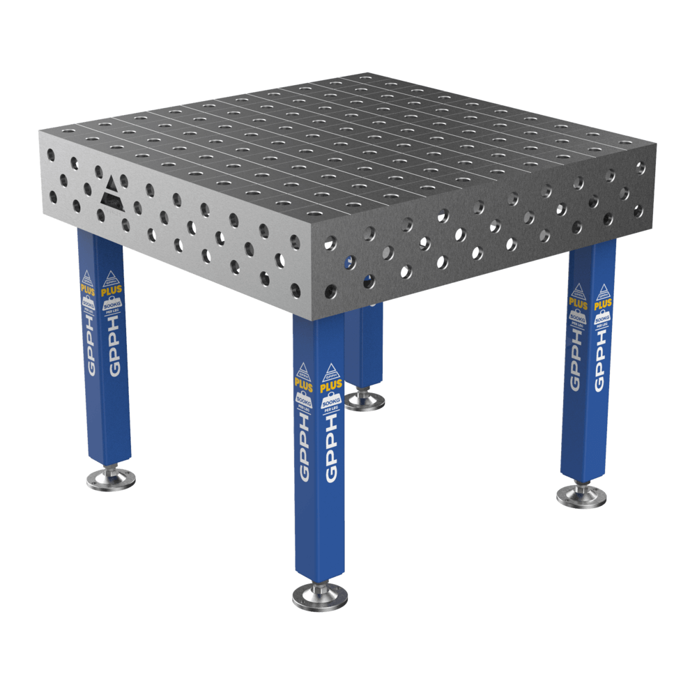 Welding Table PLUS Size - 1000x1000mm, Grid - 100x100mm, System - Φ28, Legs - On feet