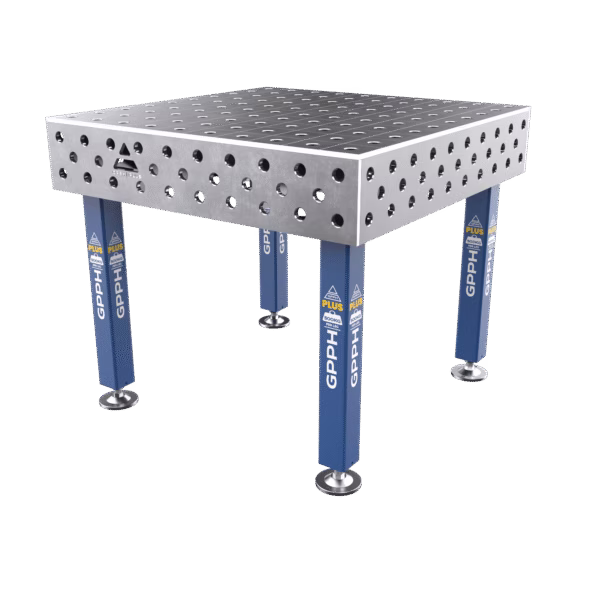 Stół Spawalniczy PLUS Rozmiar - 1000x1000mm, Siatka - 100x100mm, System - Φ28, Nogi - Na stopach