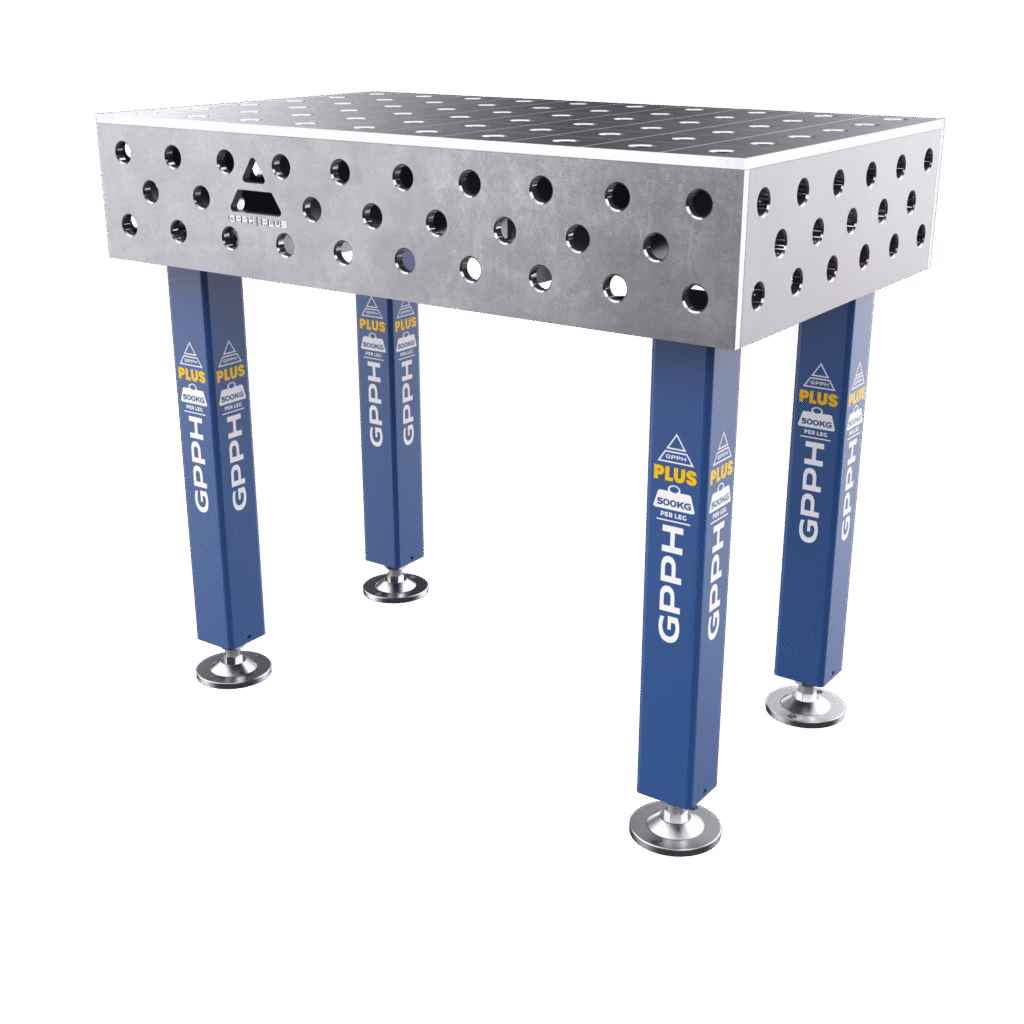 Welding table PLUS Size – 1000x600mm, Grid – 100x100mm, System – Φ28, Legs – On feet
