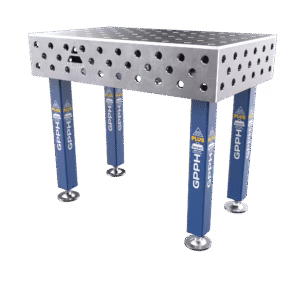 Stół Spawalniczy PLUS Rozmiar – 1000x600mm, Siatka – 100x100mm, System – Φ28, Nogi – Na stopach