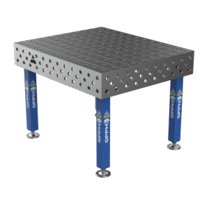Lastafel PLUS Afmeting - 1200x1000mm, Raster - 100x100mm, Systeem - Φ28, Poten - Op voeten