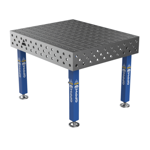 Masă de sudură PLUS Dimensiuni - 1200x1000 mm, Grilă - 100x100 mm, Sistem - Φ28, Picioare - Pe picioare