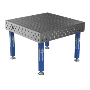 Lastafel PLUS Raster - 100x100mm, Systeem - Φ28, Afmeting - 1200x1200mm, Poten - Op voeten