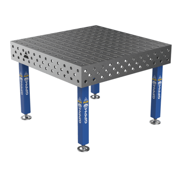 Masă de sudură PLUS Plasă - 100x100mm, Sistem - Φ28, Dimensiune - 1200x1200mm, Picioare - Pe picioare