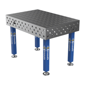 Lastafel PLUS Afmeting - 1200x800mm, Raster - 100x100mm, Systeem - Φ28, Poten - Op voeten
