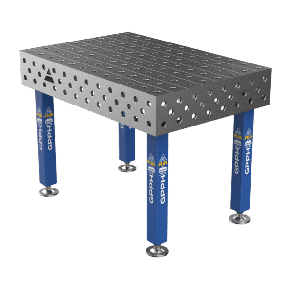 Stół Spawalniczy PLUS Rozmiar - 1200x800mm, Siatka - 100x100mm, System - Φ28, Nogi - Na stopach