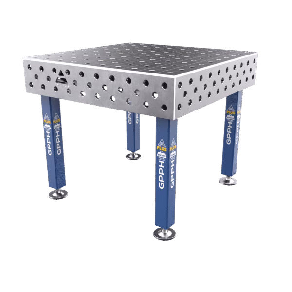 Welding Table PLUS Grid - 100x100mm, System - Φ28, Size - 1200x1200mm, Legs - On feet