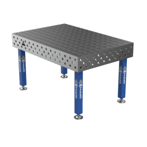 Welding Table PLUS Grid - 100x100mm, System - Φ28, Size - 1500x1000mm, Legs - On feet
