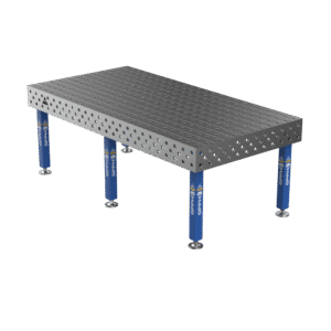 Welding Table PLUS Grid - 100x100mm, System - Φ28, Size - 2400x1200mm, Legs - On feet
