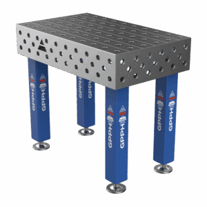 Stół Spawalniczy PRO na stopach 1000x600 mm fi28 mm siatka 100x100 mm