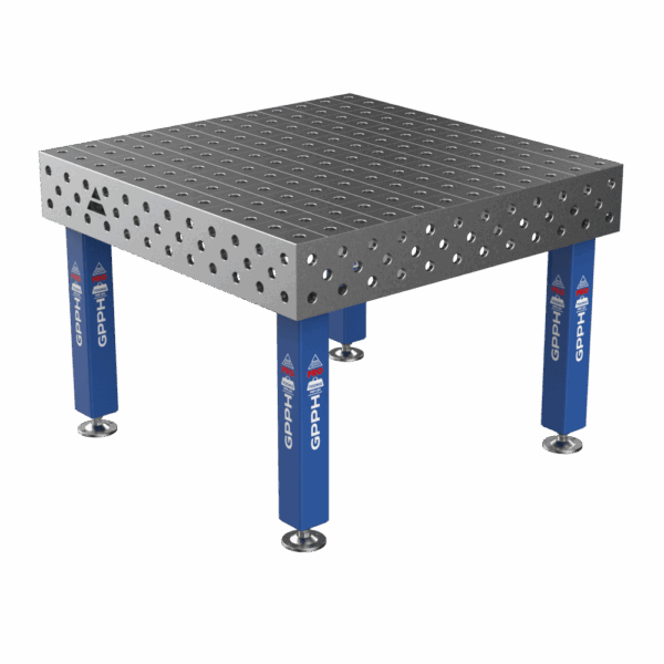 Stół Spawalniczy PRO na stopach 1200x1200 mm fi28 mm siatka 100x100 mm