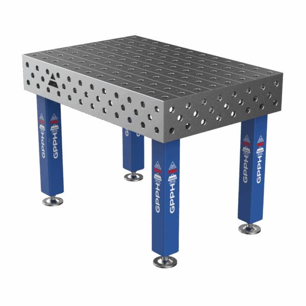 Stół Spawalniczy PRO na stopach 1200x800 mm fi28 mm siatka 100x100 mm