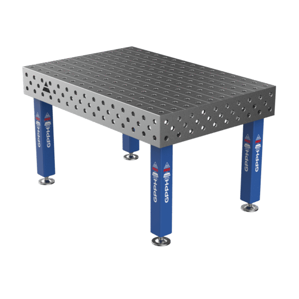 Stół Spawalniczy PRO na stopach 1500x1000 mm fi28 mm siatka 100x100 mm