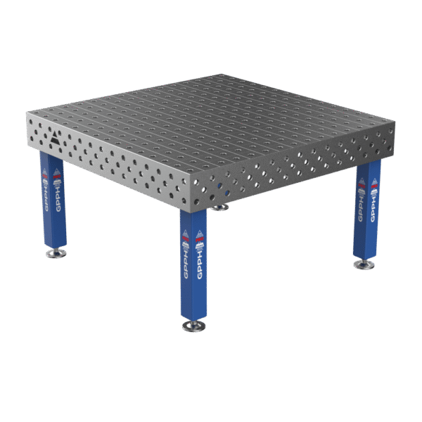 Stół Spawalniczy PRO na stopach 1500x1480 mm fi28 mm siatka 100x100 mm