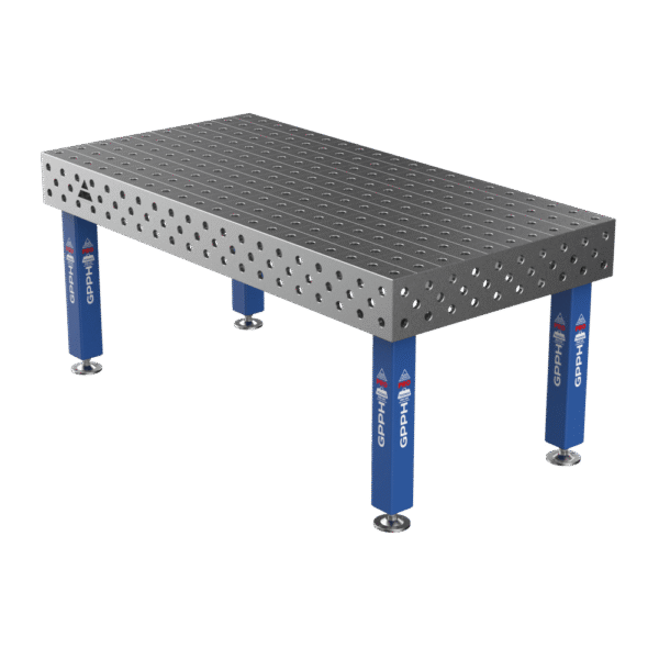 Stół Spawalniczy PRO na stopach 2000x1000 mm fi28 mm siatka 100x100 mm