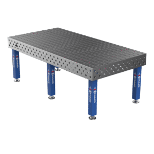 Stół Spawalniczy PRO na stopach 2400x1200 mm fi28 mm siatka 100x100 mm