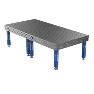 Stół Spawalniczy PRO na stopach 3000x1480 mm fi28 mm siatka 100x100 mm