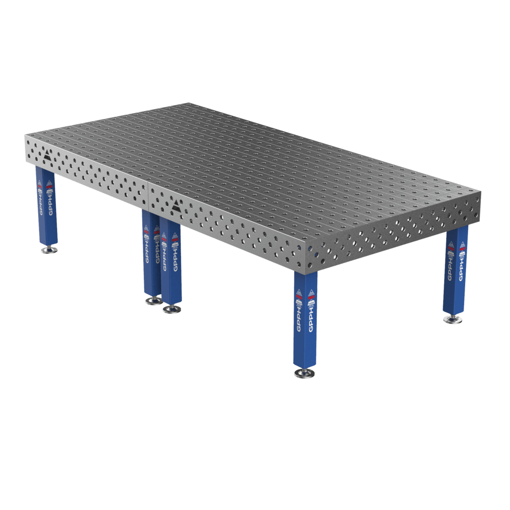 Welding Table PRO on legs 3000x1480 mm fi28 mm grid 100x100 mm