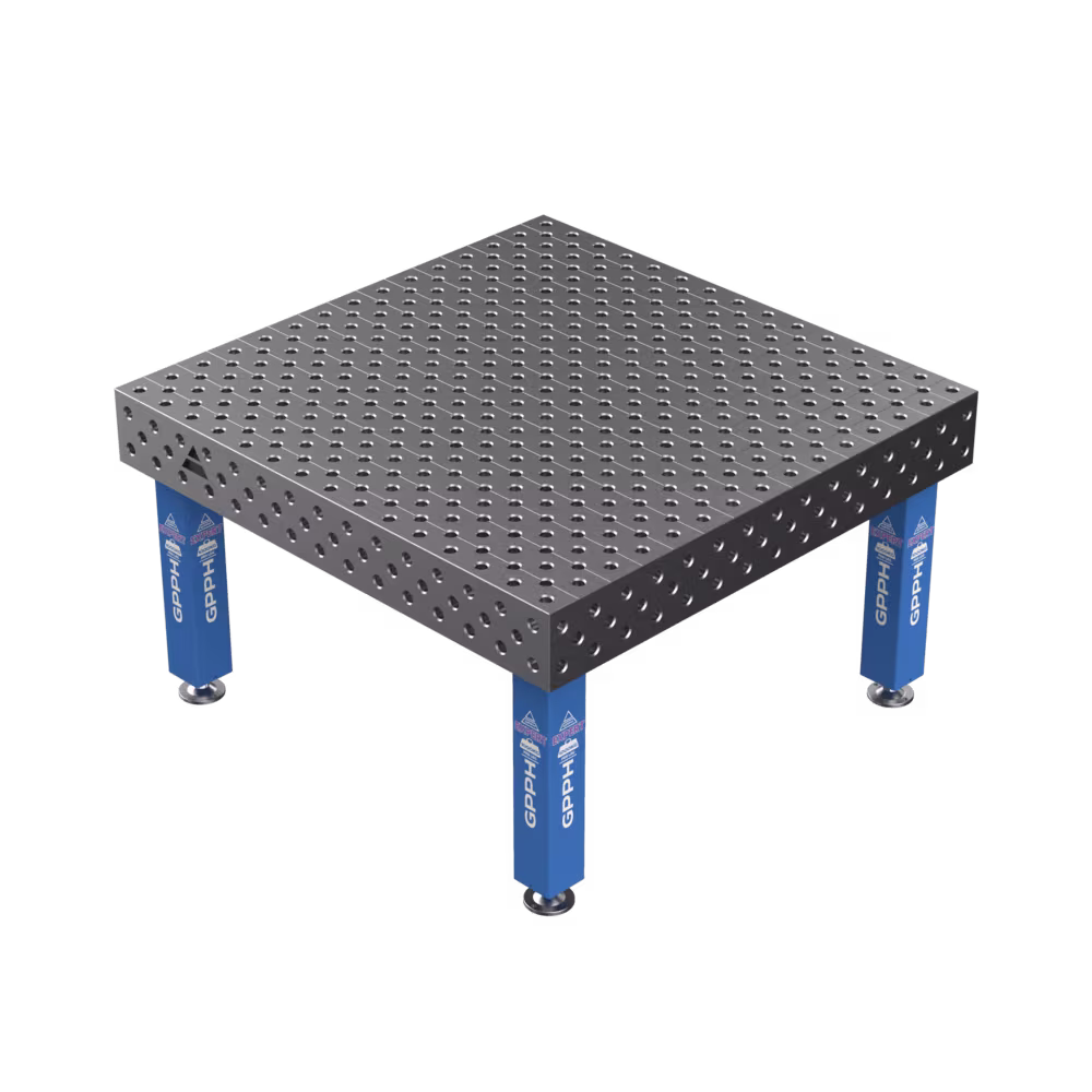EXPERT Welding Table Size - 1500x1480mm, Grid - diagonal, System - Φ28, Legs - On feet
