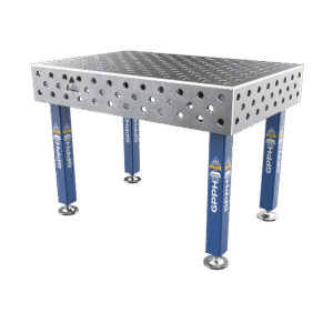 Schweißtisch PLUS Größe - 1200x800mm, Raster - diagonal, System - Φ28, Beine - Auf Füßen