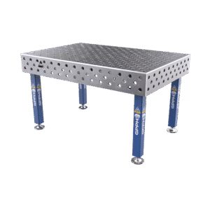 Table de soudage PLUS Dimension - 1500x1000mm, Grille - diagonale, Système - Φ28, Pieds - Sur pieds