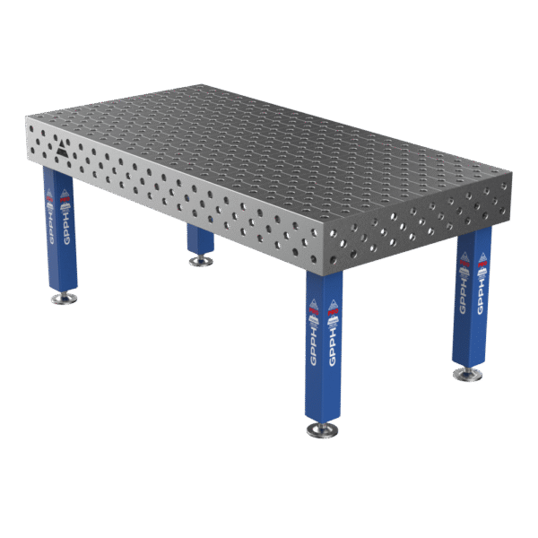 Zavarivački stol PRO Sustav - Φ28, Veličina - 2000x1000mm, Noge - na nogama, Mreža - dijagonalna