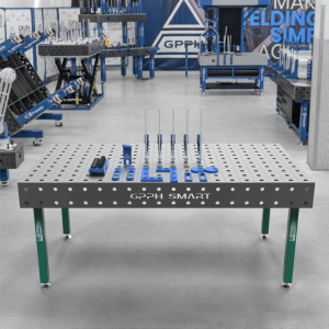 Schweißtisch GPPH SMART 12 φ28 Maschenweite 100x100mm 2000x1000mm auf Füßen + Werkzeugsatz 2XS