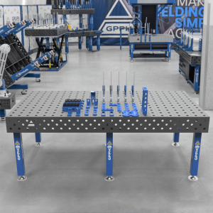 GPPH PLUS welding table φ28 grid 100x100mm 2400x1200 mm on feet with tool set S