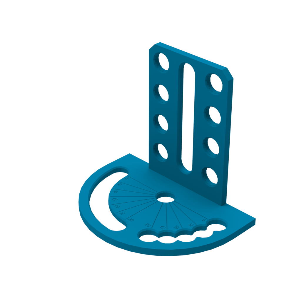 Kątomierz przestrzenny 180x260x225 Lewy