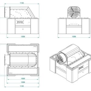 IQ Air Flow Hotte de soudage avec ventilateur 1000x1000 mm documentation technique