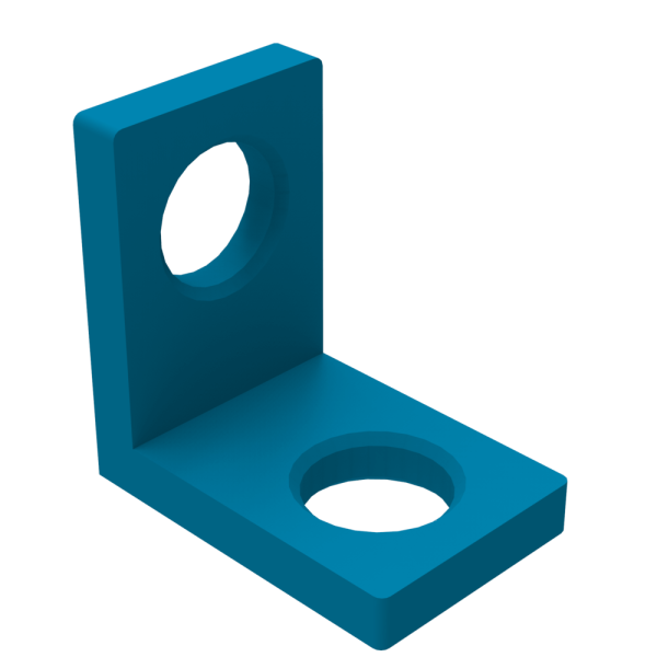 Équerre verticale 75x75 mm PLUS