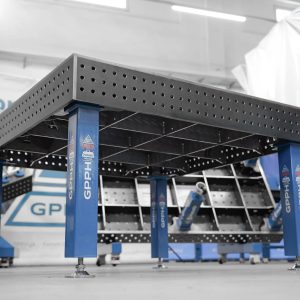 [OUTLET] Stół Spawalniczy PRO 1500x1480 mm – system φ16, siatka 50x50mm