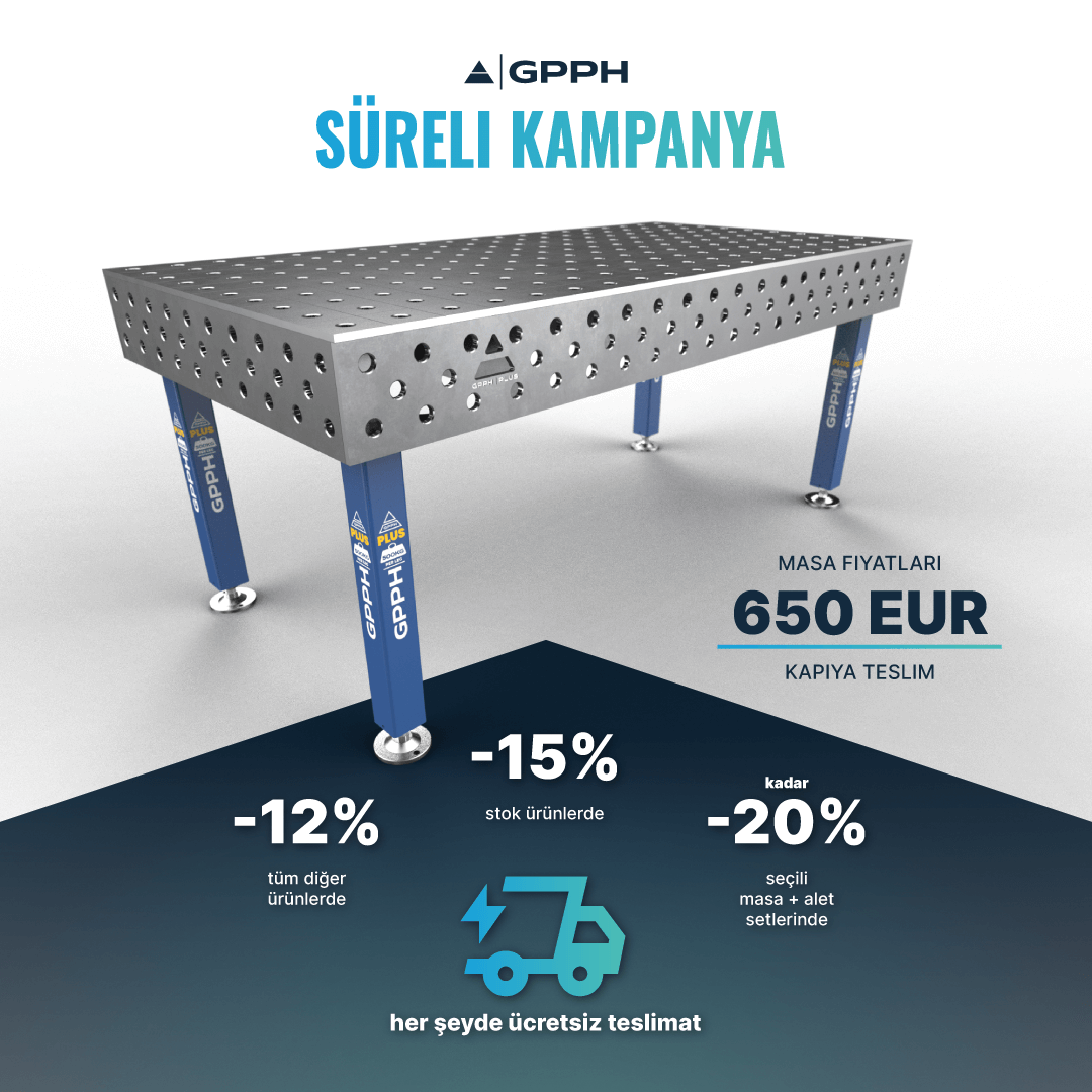 Sınırlı süreli kampanya – tüm ürünlerde indirim | stoktaki ürünlerde indirim | seçili masa + alet setlerinde ’ye varan indirim