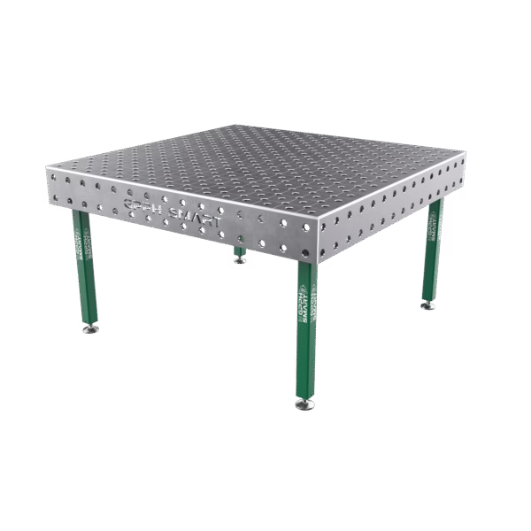 Stół spawalniczy SMART Siatka - diagonalna, System - Φ28, Rozmiar - 1500x1480mm, Nogi - Na stopach, Blat - 12mm