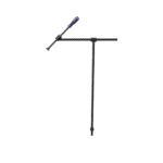 Angled pipe clamp H=800mm L=445mm - 45°
