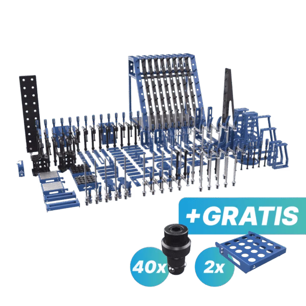 Zestaw narzedzi 2XL + wózek narzędziowy L lub M - GRATIS: 40x trzpień mocujący i 2x półka M
