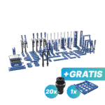 Zestaw narzędzi L - GRATIS: 20x trzpień mocujący i 1x półka M