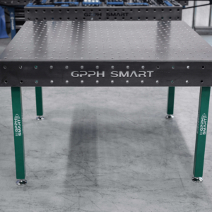[OUTLET] Schweißtisch SMART 12 mm 1500x1480 mm - φ16 System, diagonales Lochraster