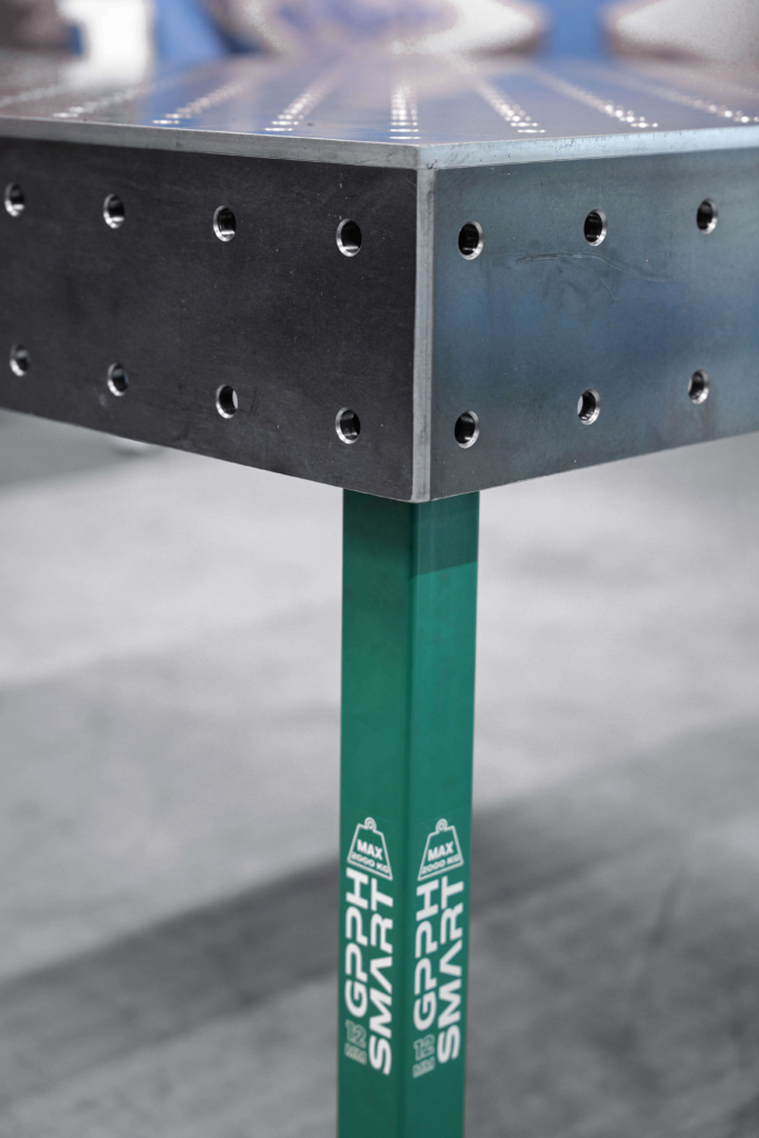 [OUTLET] Welding Table SMART 12 mm 1500x1480 mm - φ16 system, diagonal grid