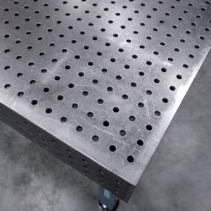[OUTLET] Stół Spawalniczy PLUS Siatka - 50x50mm, System - Φ16, Rozmiar - 1500x1480mm, Nogi - Na kołach
