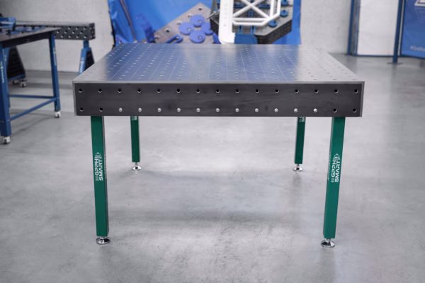 [OUTLET] Mesa de soldadura SMART 12 mm 1500 x 1480 mm – sistema φ16, rejilla 100 x 100 mm
