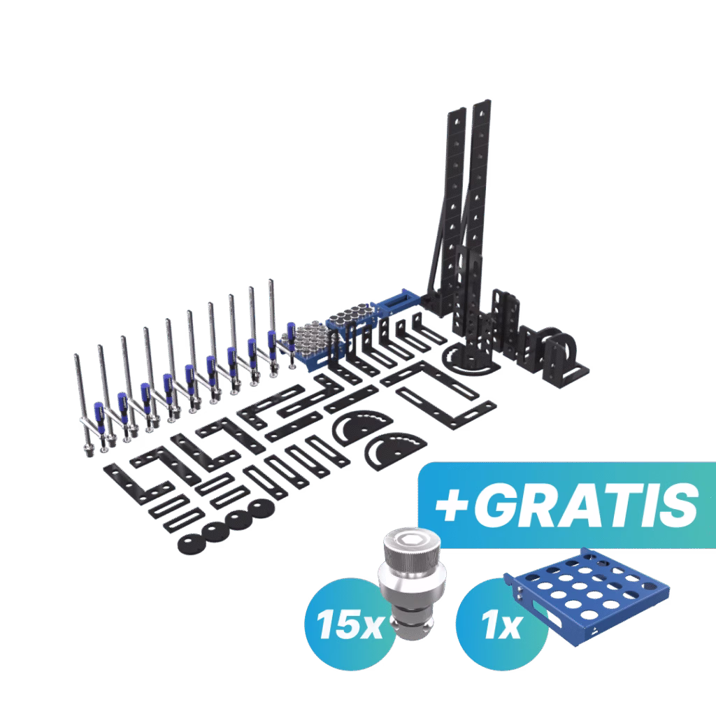 Zestaw narzędzi PRIME - GRATIS: 15x trzpień mocujący i półka M